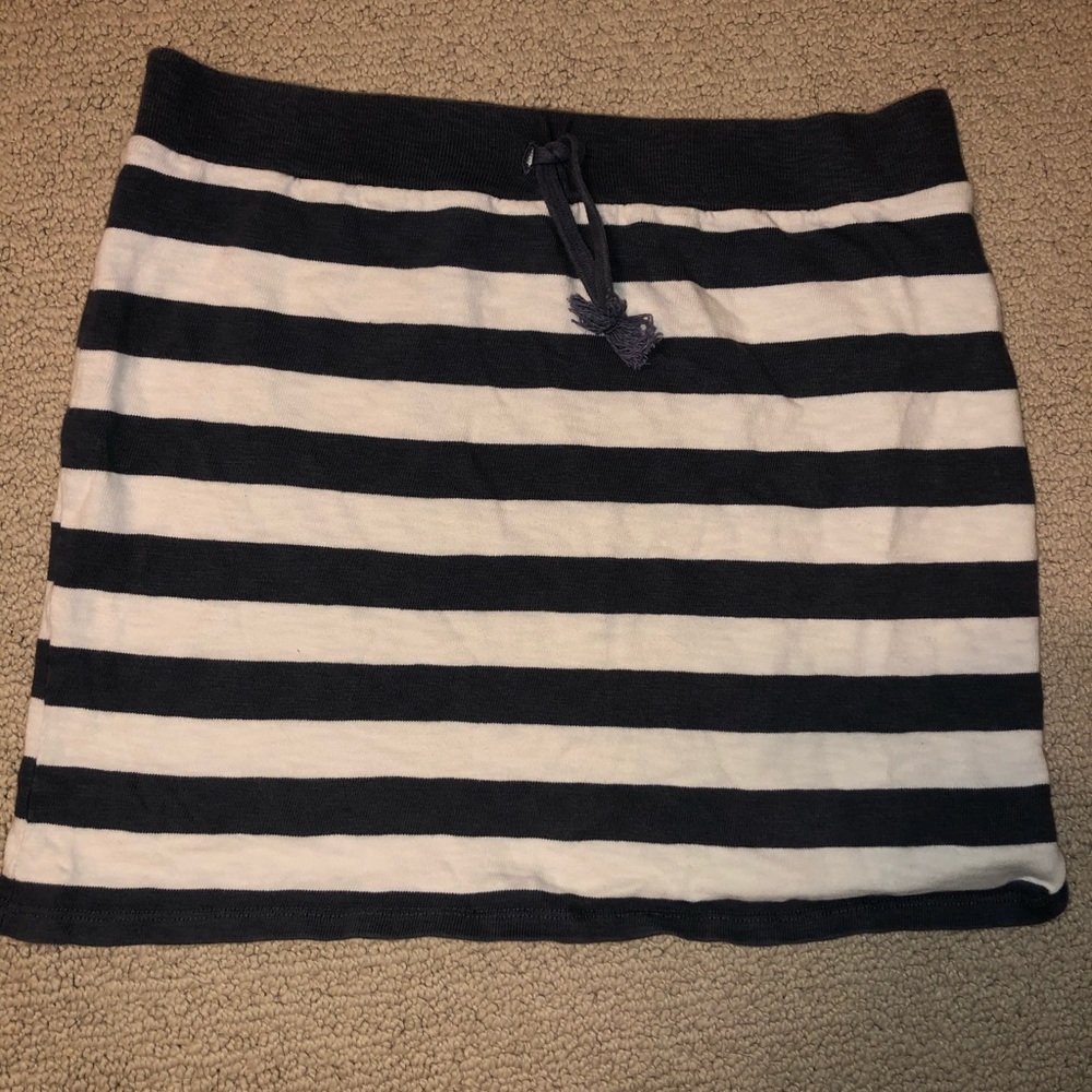 Crewcuts mini skirt, navy and white stripes